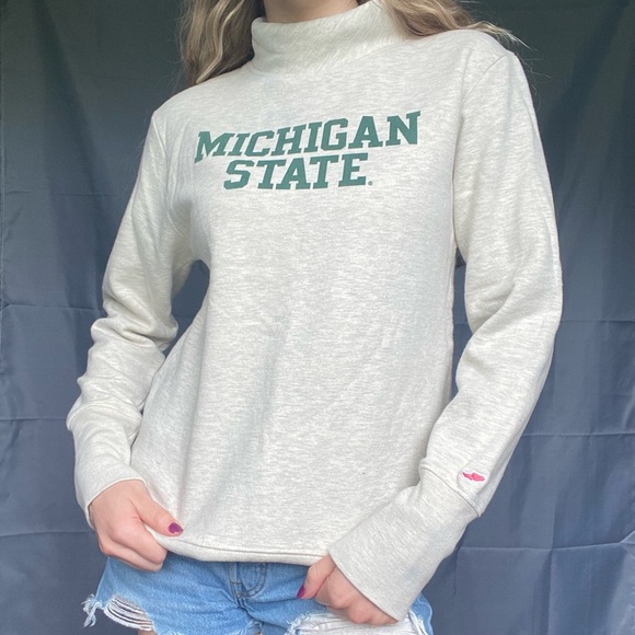 Michigan State Medium League Thick Soft Longsleeve Turtleneck Sweater - Picture 8 of 16